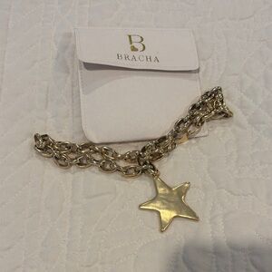 Bracha Brand New Gold Star Chain Bracelet